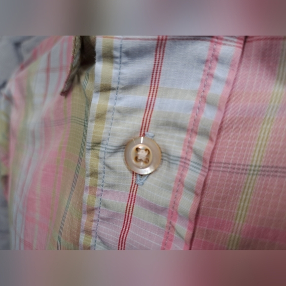 Burberry London Men's Button Down Shirt Check Vintage USA 90s Relaxed Fit Medium - Picture 14 of 16